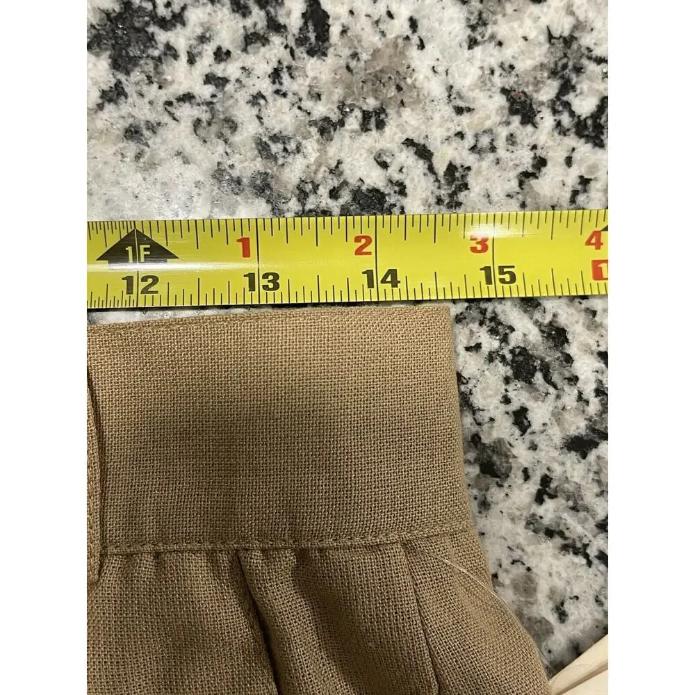 Vtg 1990's CHRISTIAN DIOR Women's Lined Caramel Dress Pants Size 12 NWT